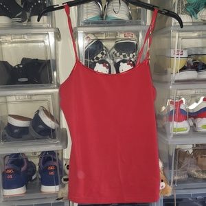 Red tank top